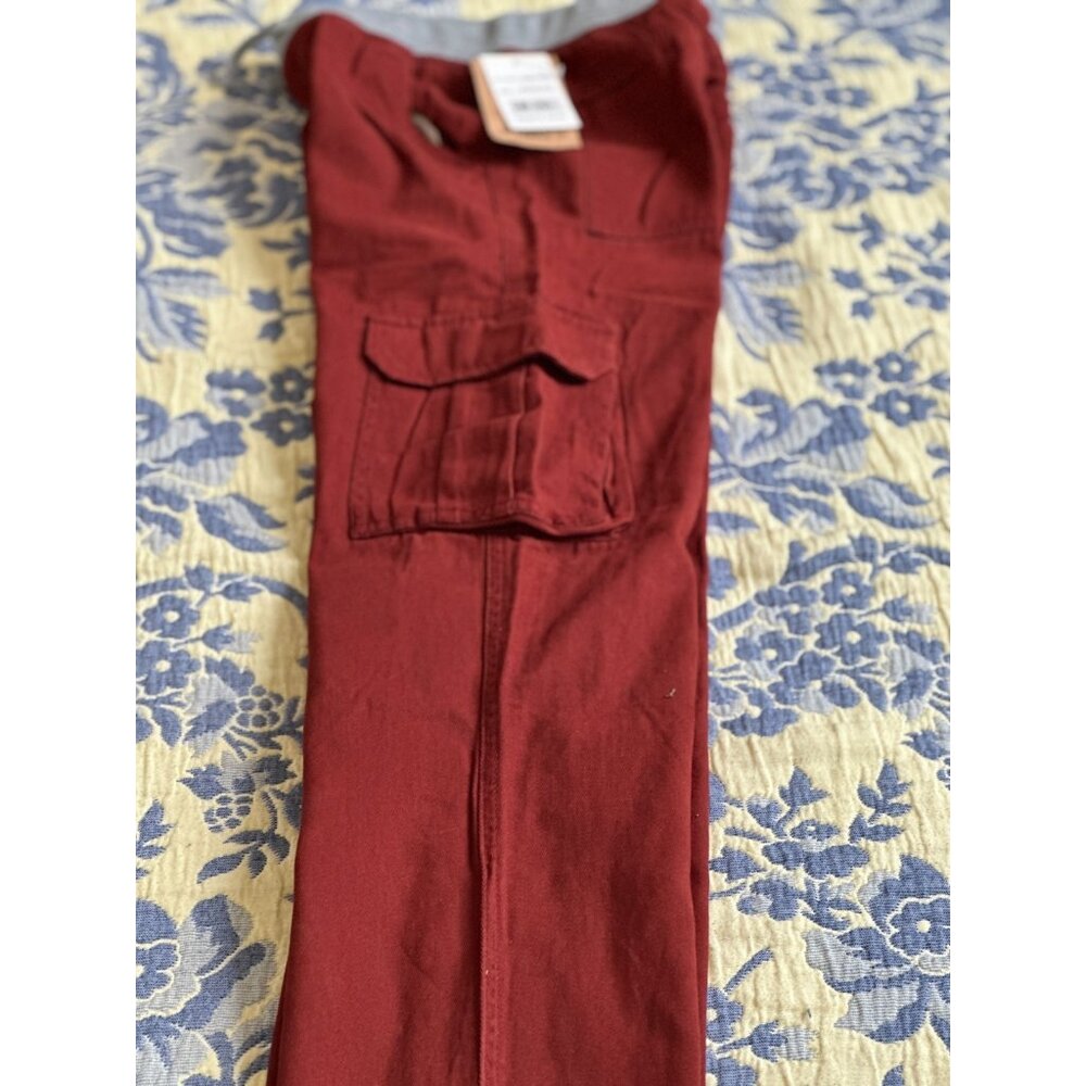 CAMP AND CAMPUS Boy Sz S ( 8 ) Cargo Pants Drawstring NWT Brown - Picture 4 of 9